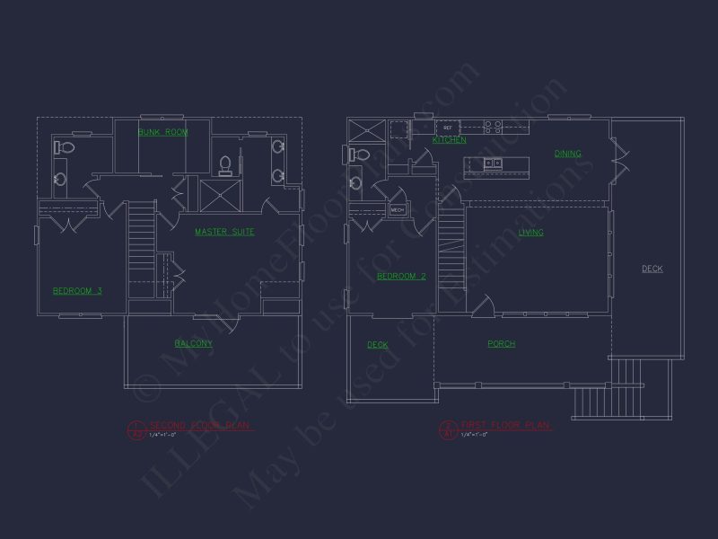 Craftsman Beach house Floor Plan with CAD and Designs