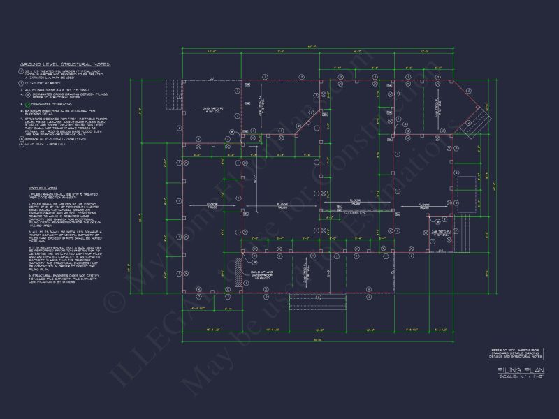 Craftsman Cart Garage Plan with Detailed CAD Architecture
