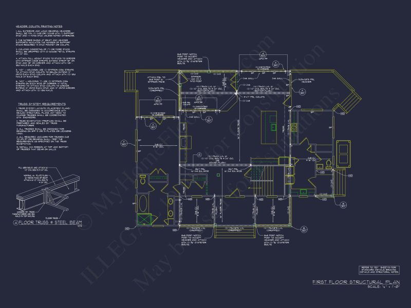 Craftsman Cart Garage Plan with Detailed CAD Architecture