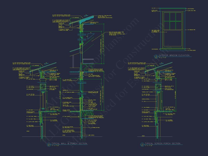 Craftsman Cart Garage Plan with Detailed CAD Architecture
