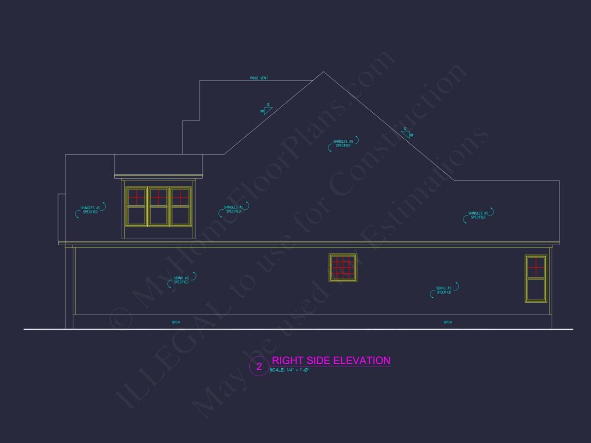 Craftsman house Blueprint with Open Floor Plan & Garage