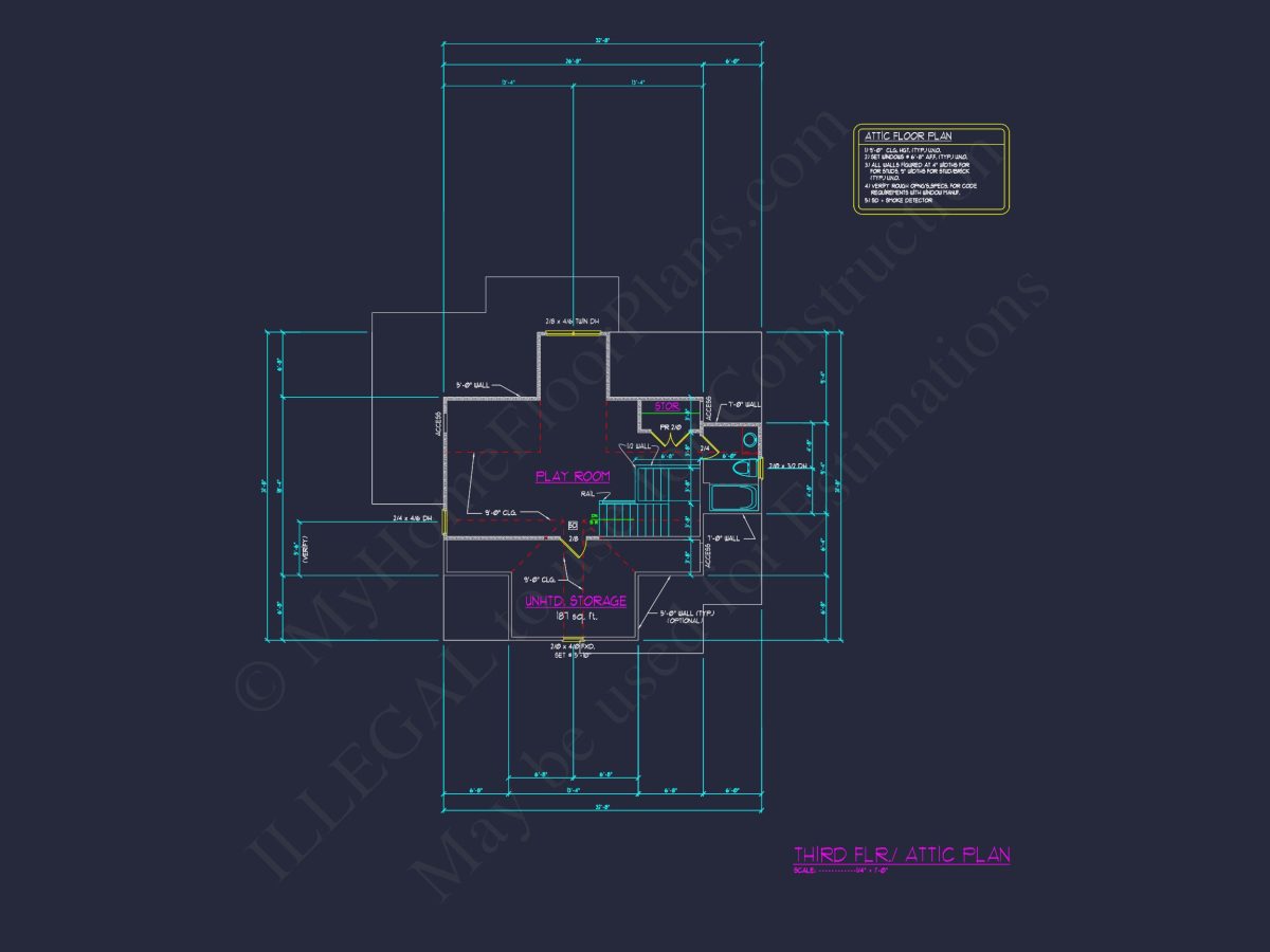 Craftsman house Design with 2-Story Floor Plan and CAD Details