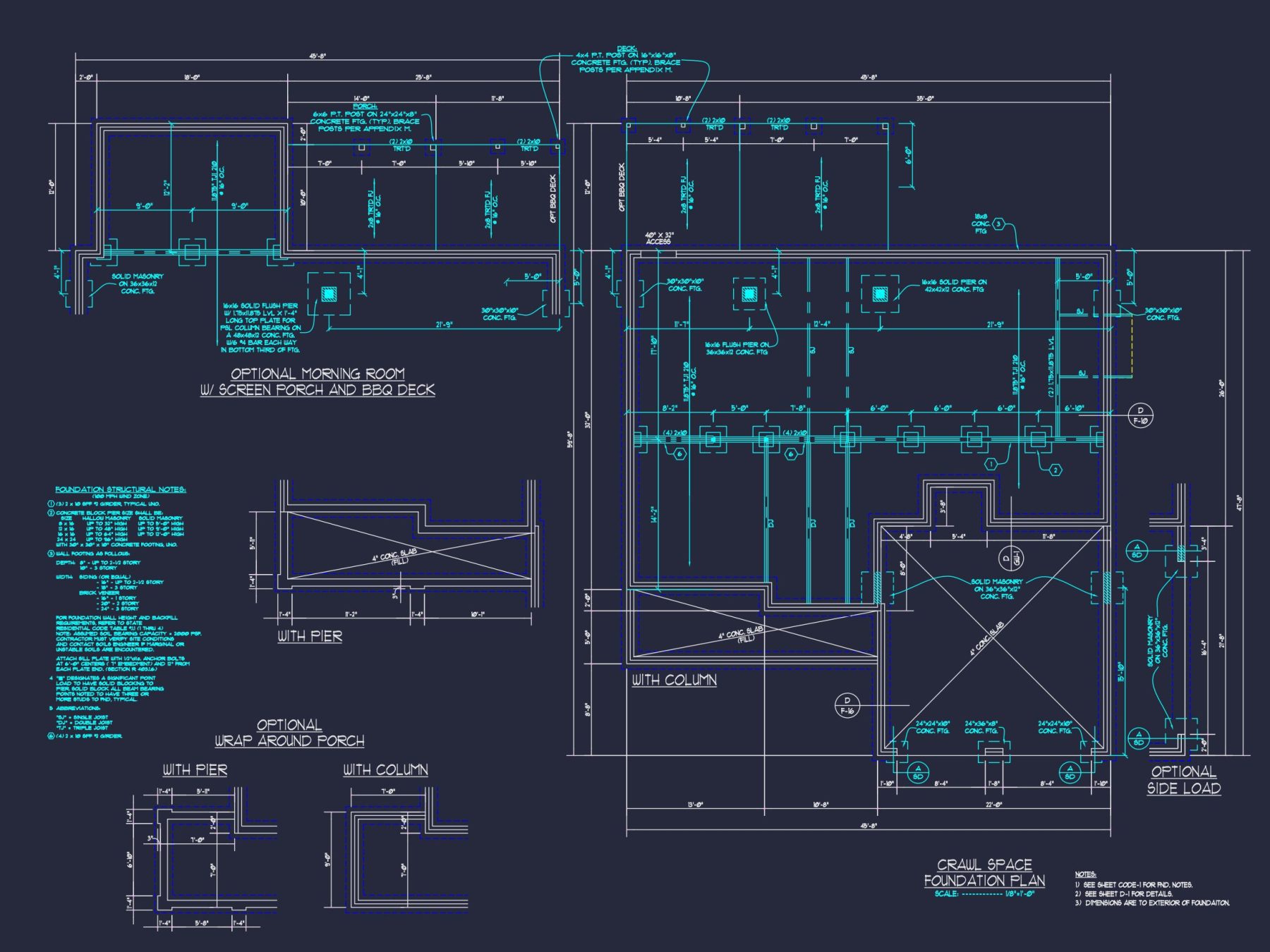 Craftsman house Design with 2-Story Plan and CAD Blueprints