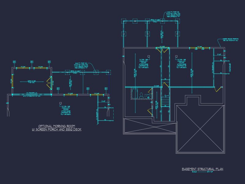 Craftsman house Design with 2-Story Plan and CAD Blueprints