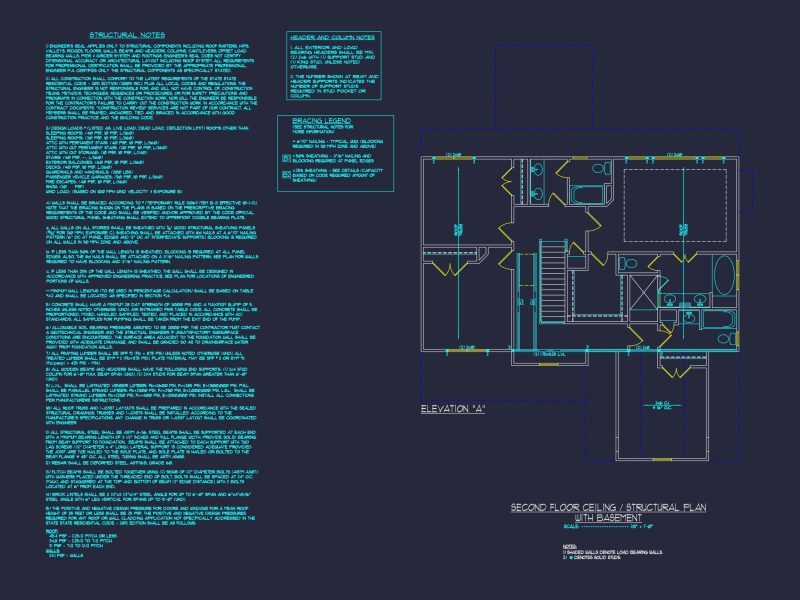 Craftsman house Design with 2-Story Plan and CAD Blueprints