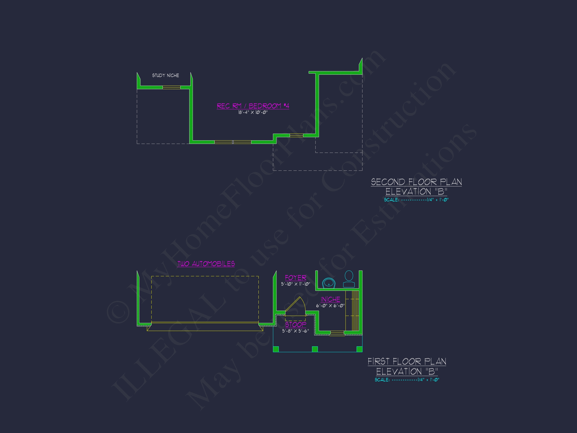 Craftsman Home Design with 4 Bedrooms