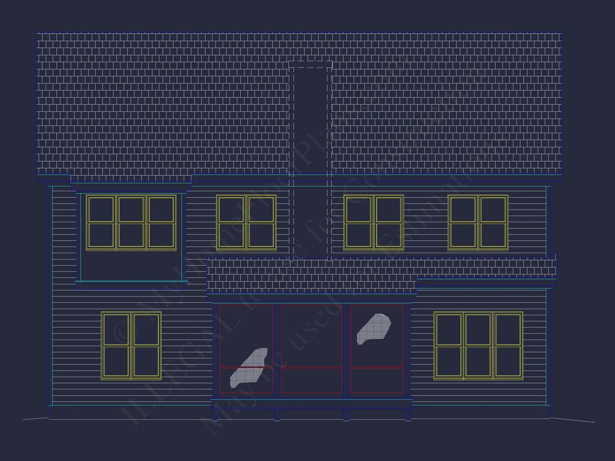 Craftsman house Design with Floor Plan, CAD & Blueprint Features