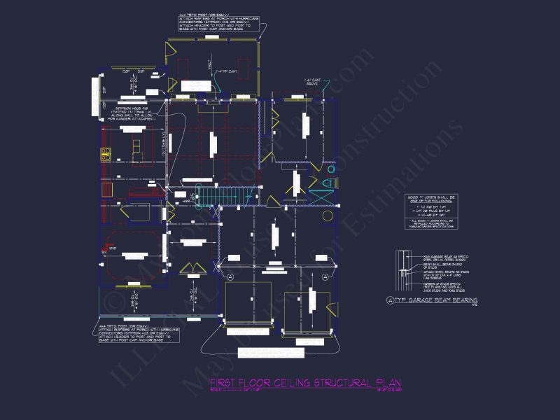 Craftsman house Design with Floor Plan, CAD & Blueprint Features