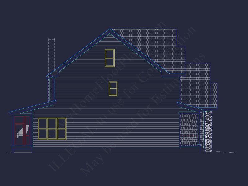 Craftsman house Design with Floor Plan, CAD & Blueprint Features
