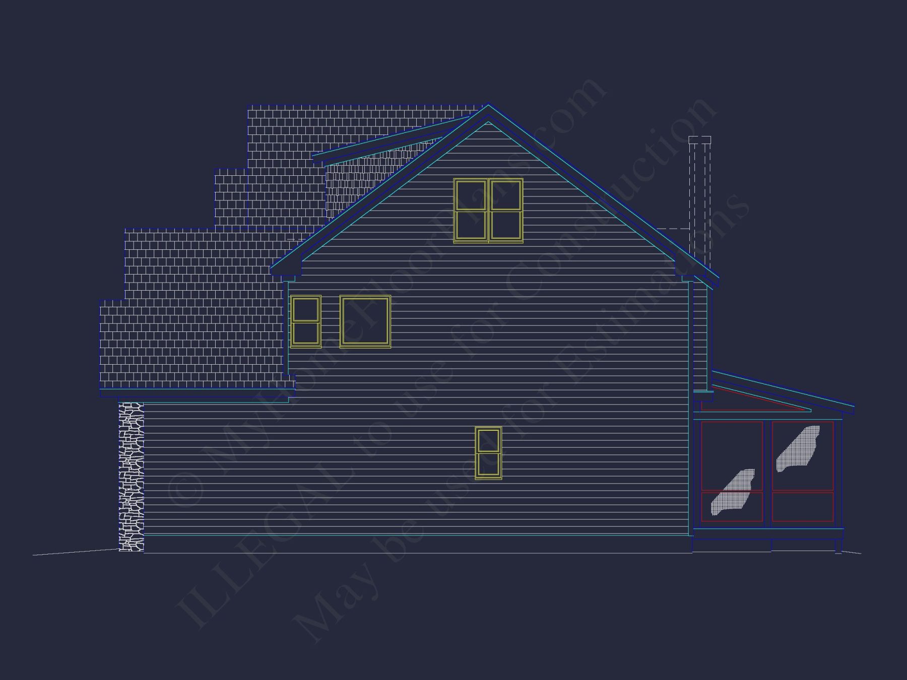 Craftsman house Design with Floor Plan, CAD & Blueprint Features