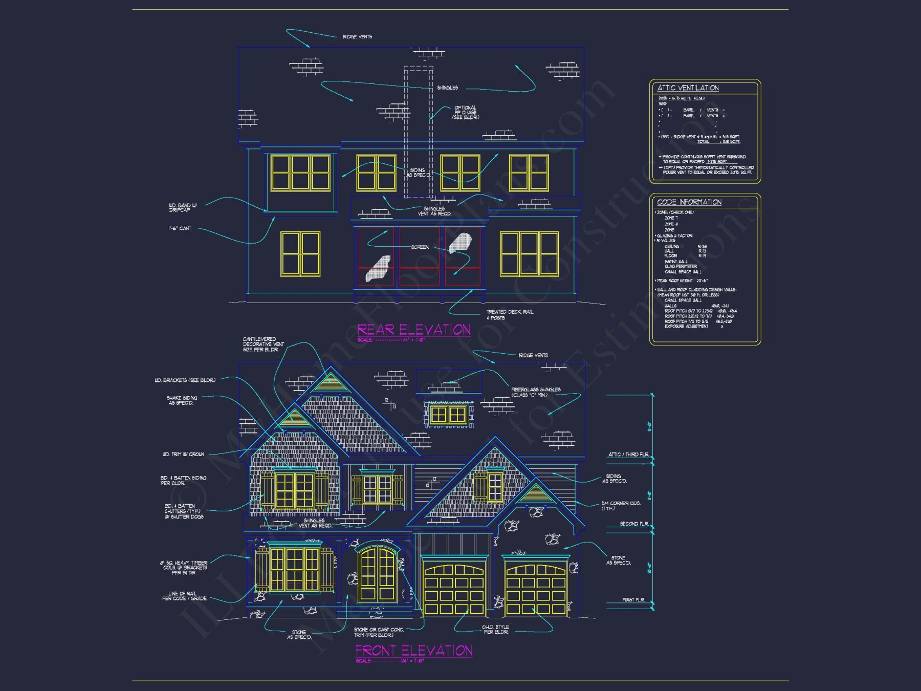 Craftsman house Design with Floor Plan, CAD & Blueprint Features
