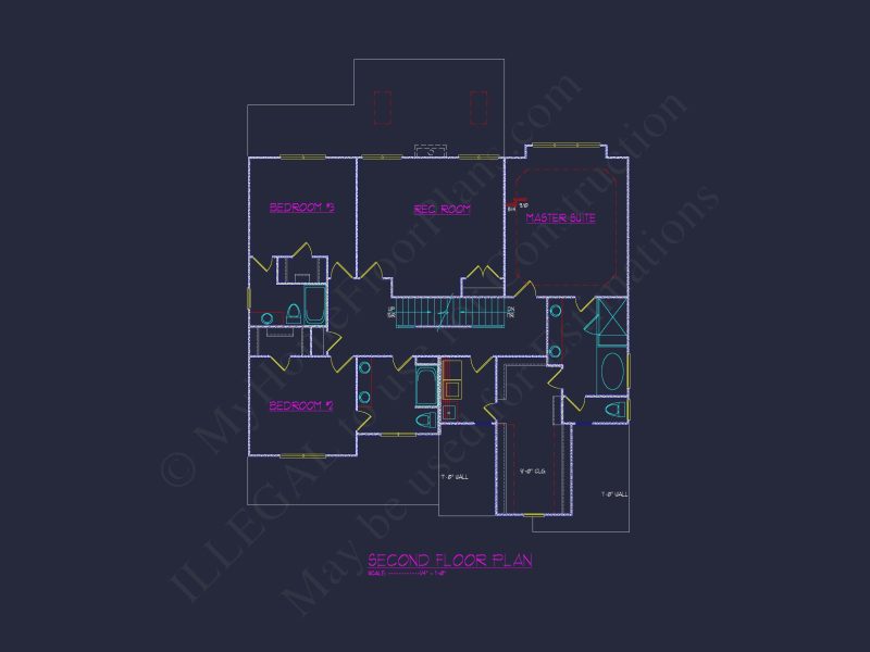 Craftsman house Design with Floor Plan, CAD & Blueprint Features