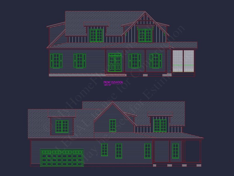 2-Story Blueprint with 3 Beds
