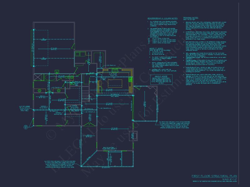 Craftsman house Floor Plan