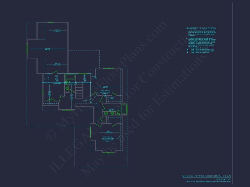 2-Story Blueprint with 3 Beds