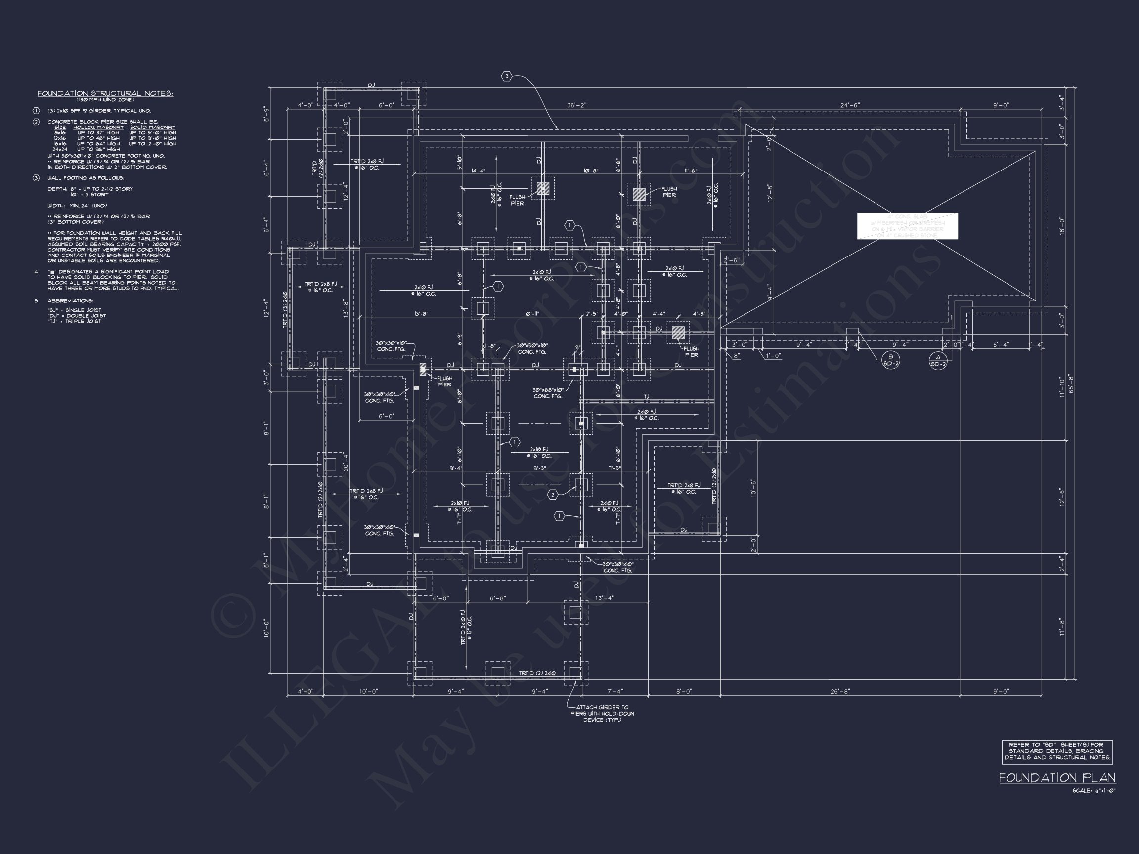 Craftsman house Floor Plan: 2-Story,3-Bed Blueprint