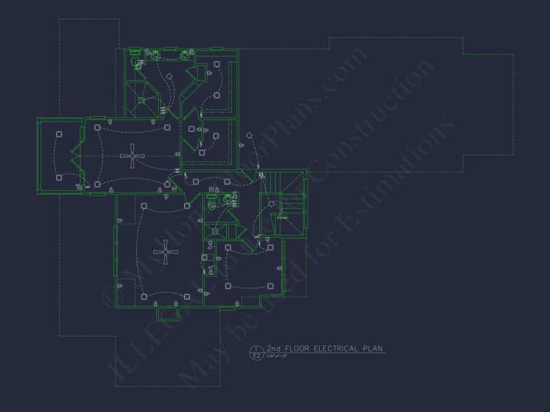 Craftsman house Floor Plan: 2-Story, 3-Bed Blueprint