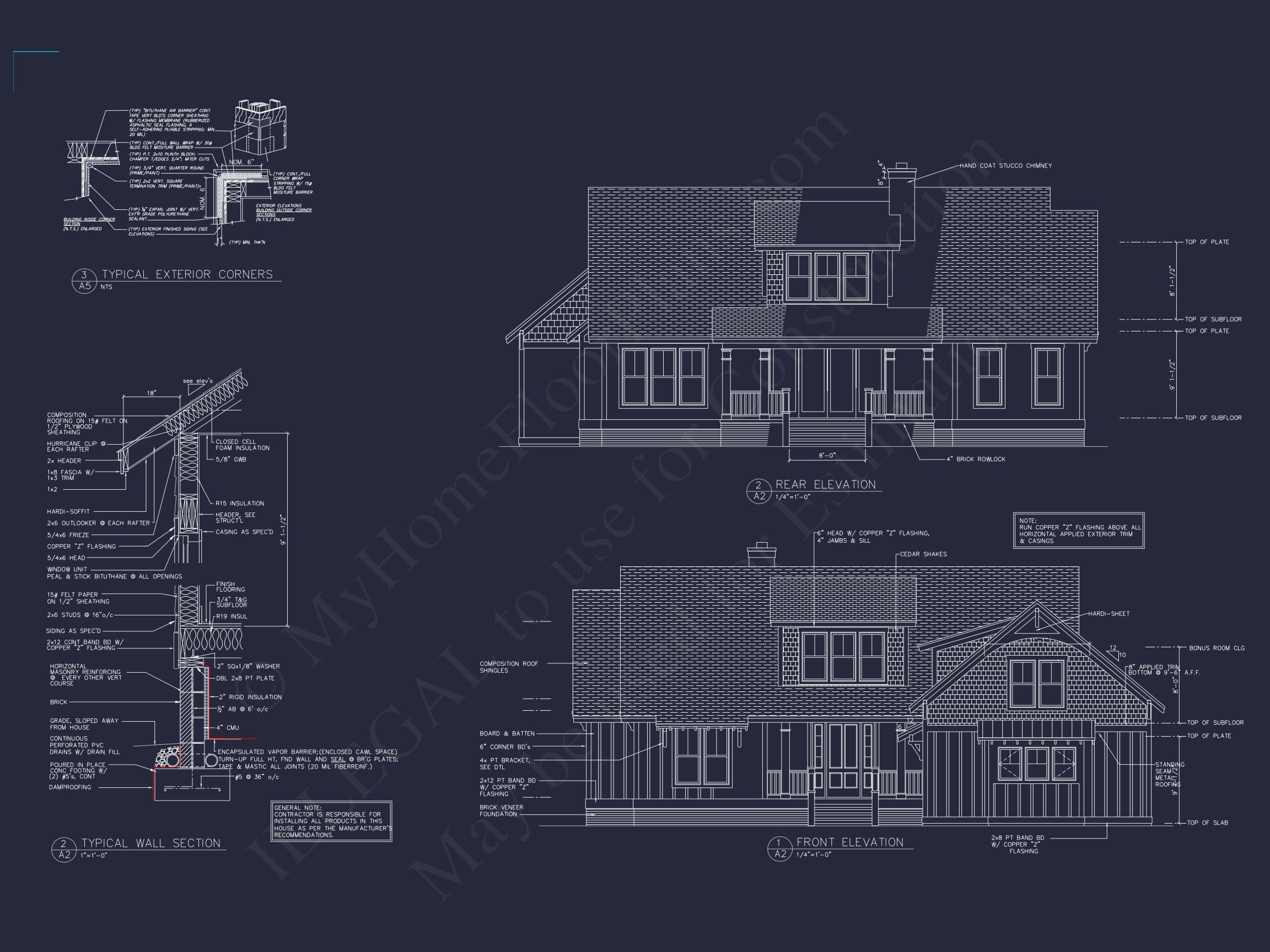 Craftsman house Floor Plan: 4 Bed,3 Bath,2,796 Sq Ft