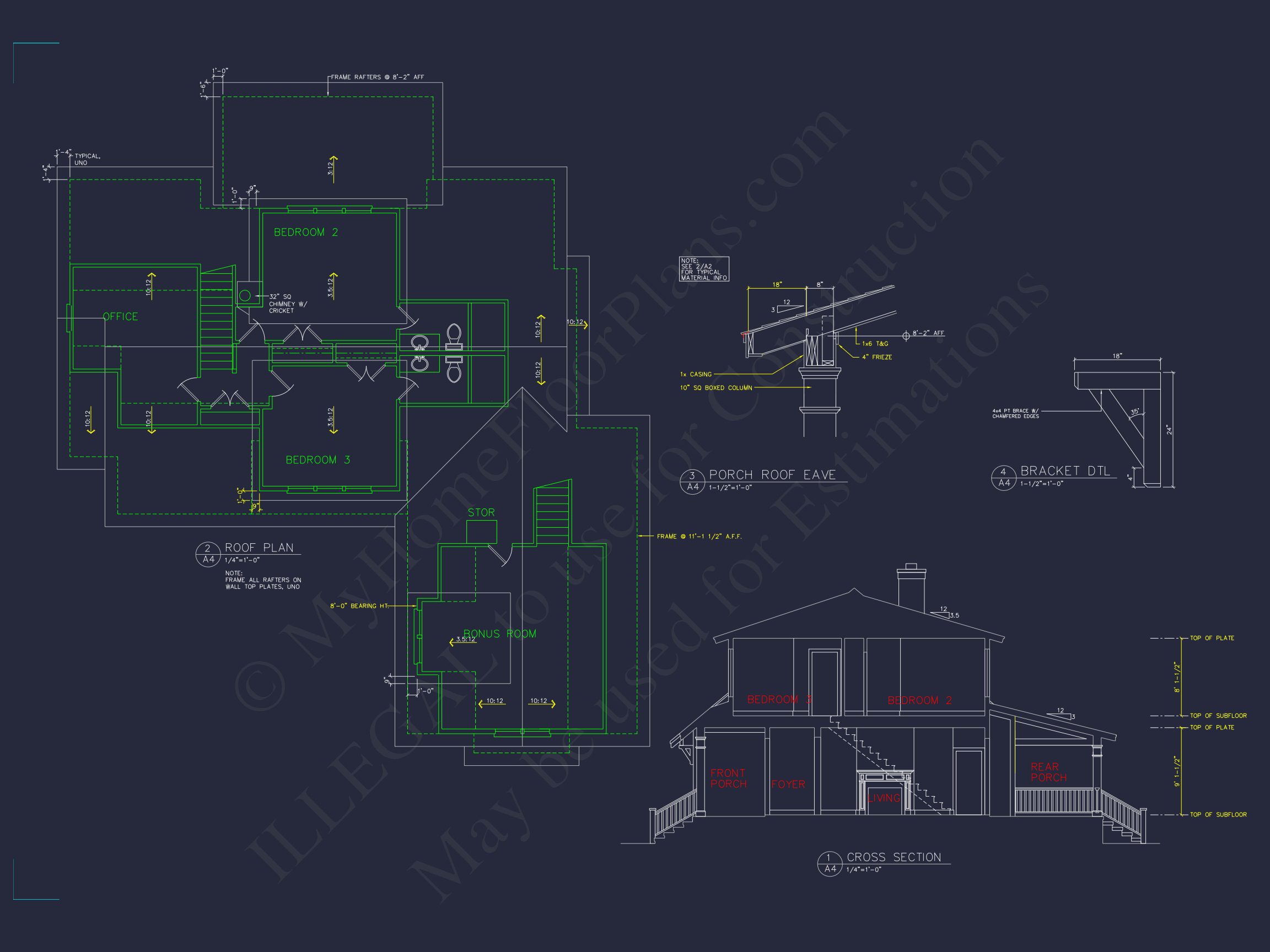 Craftsman house Floor Plan: 4 Bed,3 Bath,2,796 Sq Ft
