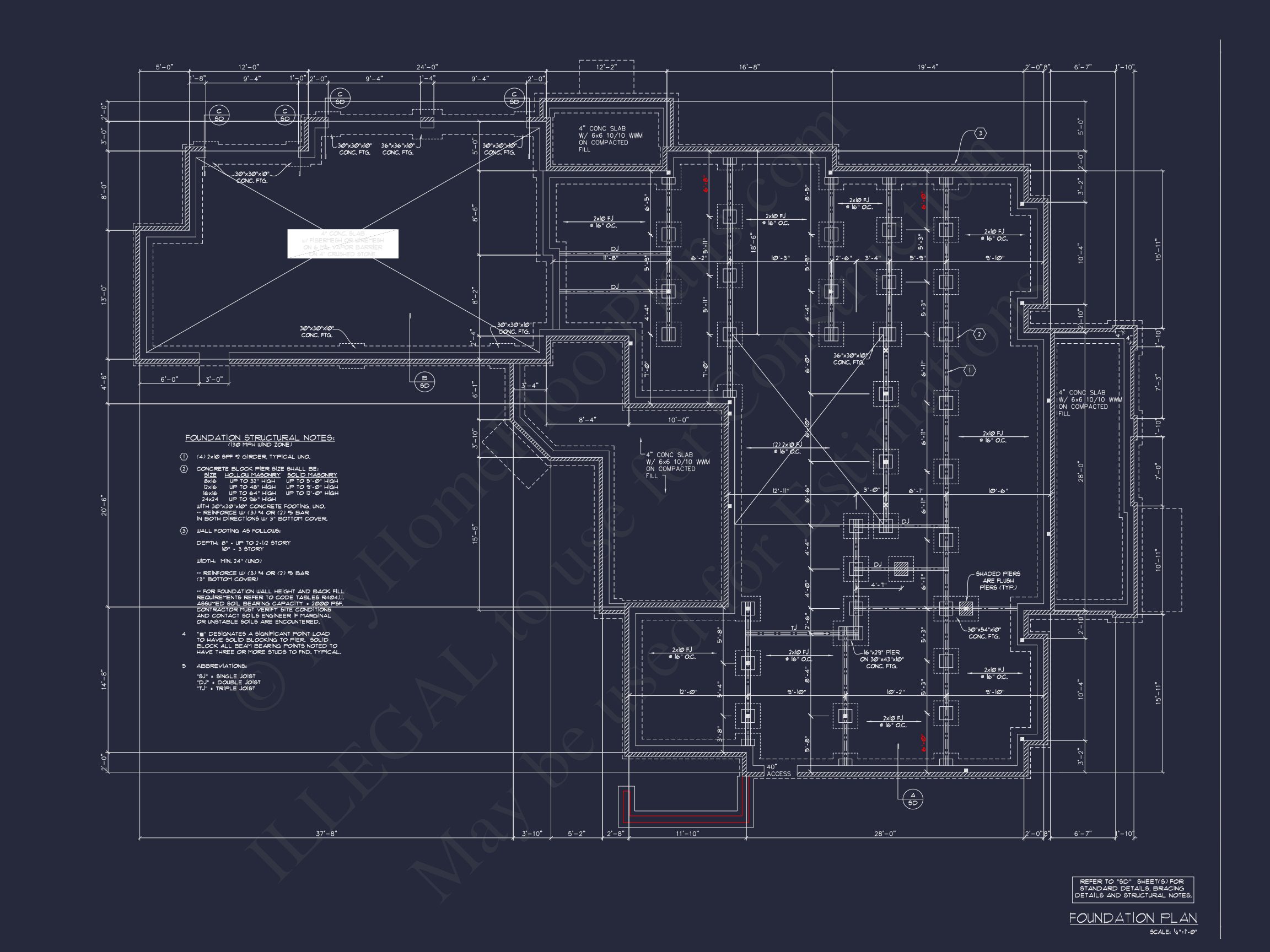 Craftsman house Floor Plan: 5-Bed,4-Bath,3-Car Garage
