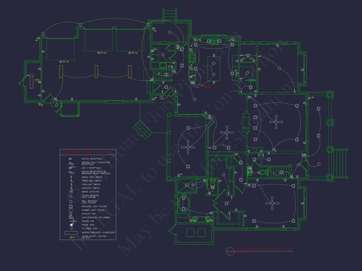 Craftsman house Floor Plan: 5-Bed, 4-Bath, 3-Car Garage