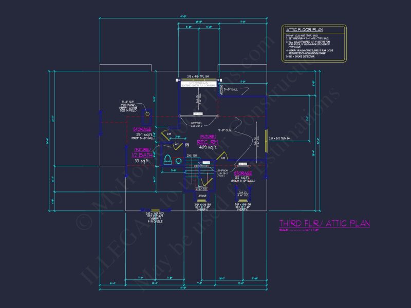 Craftsman house Floor Plan: Blueprint & CAD for Designers