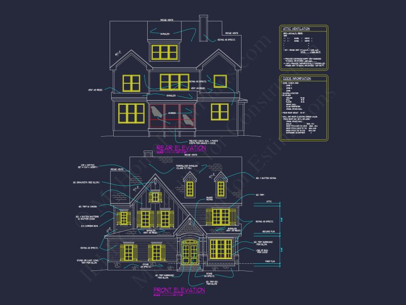 Craftsman house Floor Plan: Blueprint & CAD for Designers
