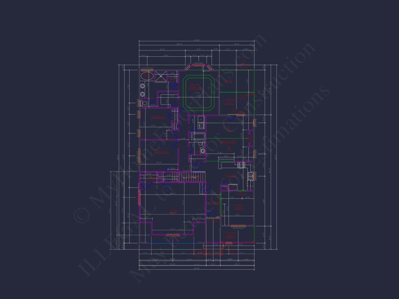 Craftsman house Floor Plan - CAD Blueprint for Modern Designs
