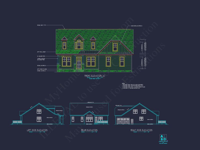 Craftsman house Floor Plan Design
