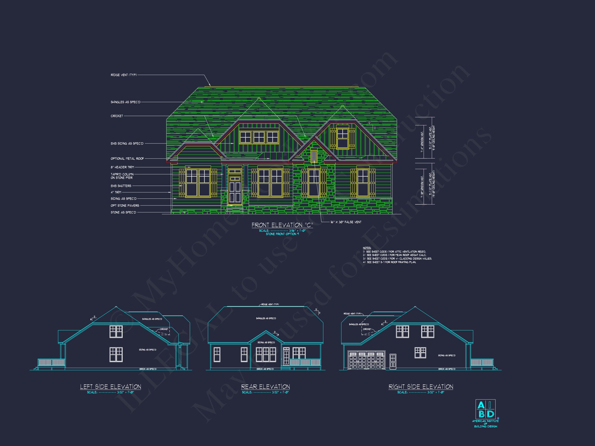 Craftsman house Floor Plan Design