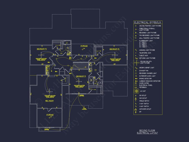 Craftsman house Floor Plan: Detailed Blueprint for 2-Story Designs