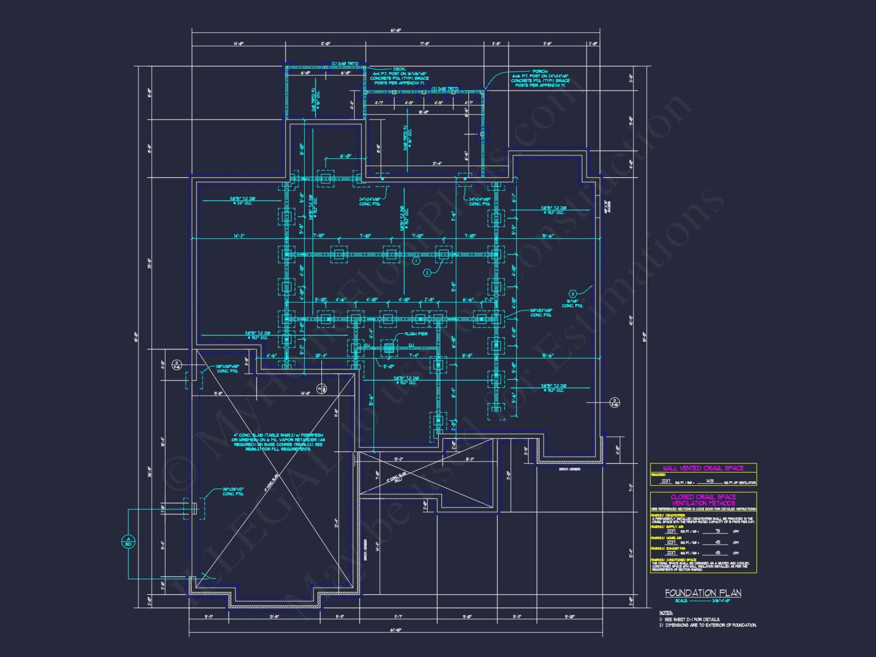Craftsman house Floor Plan: Detailed Blueprint for 2-Story Designs