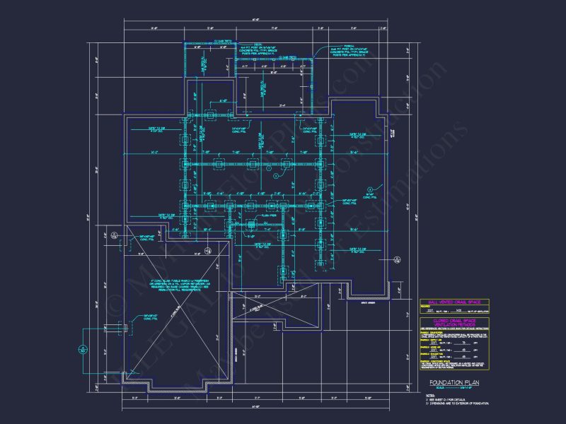Craftsman house Floor Plan: Detailed Blueprint for 2-Story Designs