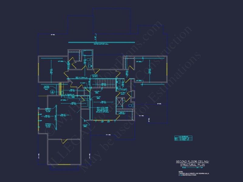 Craftsman house Floor Plan: Detailed Blueprint for 2-Story Designs