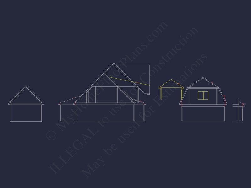 Craftsman house Floor Plan: Detailed Blueprint for 2-Story Designs