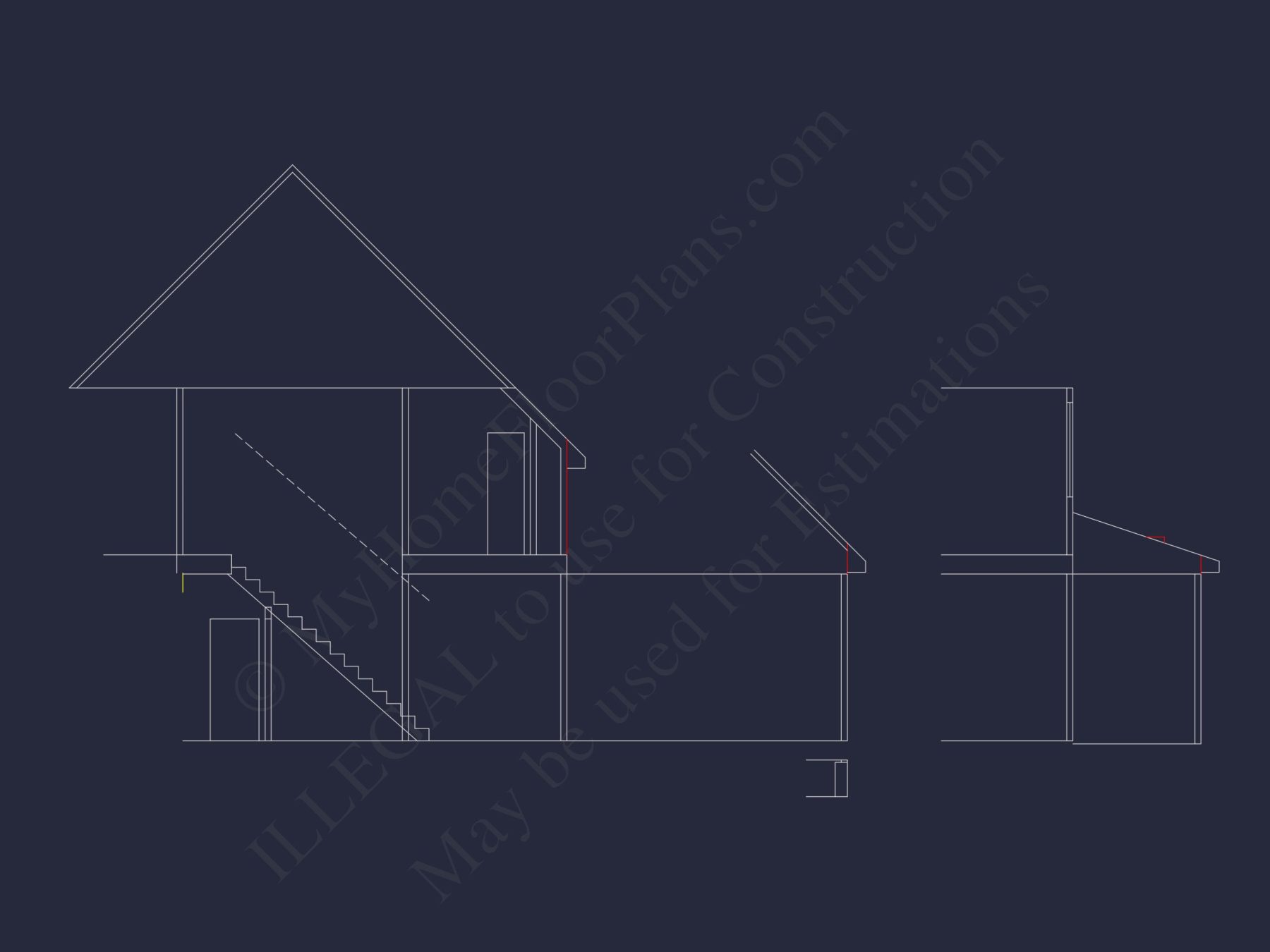 Craftsman house Floor Plan: Detailed Blueprint for 2-Story Designs