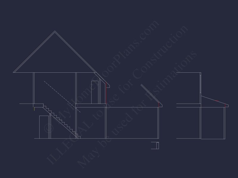 Craftsman house Floor Plan: Detailed Blueprint for 2-Story Designs