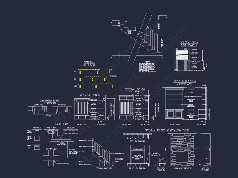 Craftsman house Floor Plan: Detailed Blueprint for 2-Story Designs