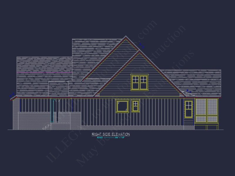 Craftsman house Floor Plan: Detailed Blueprint for 2-Story Designs