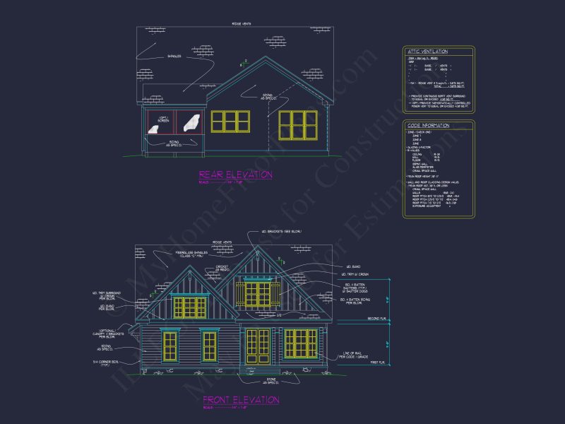Craftsman house Floor Plan with 2 Stories and Spacious Designs