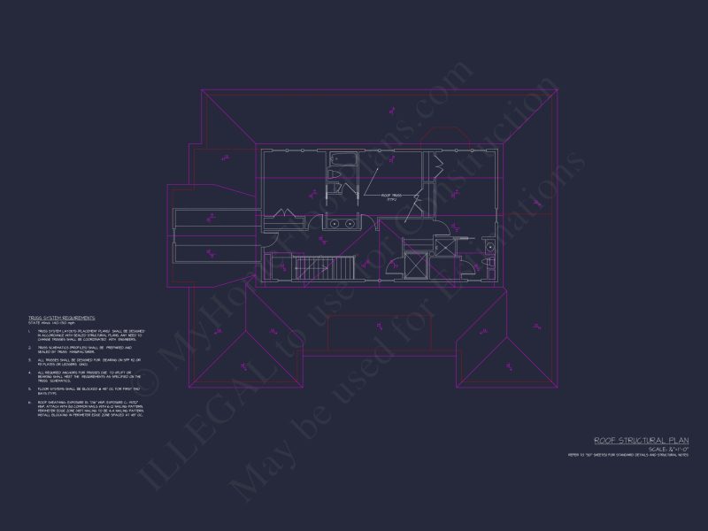 Craftsman house Floor Plan with 2-Story Designs and CAD Blueprint