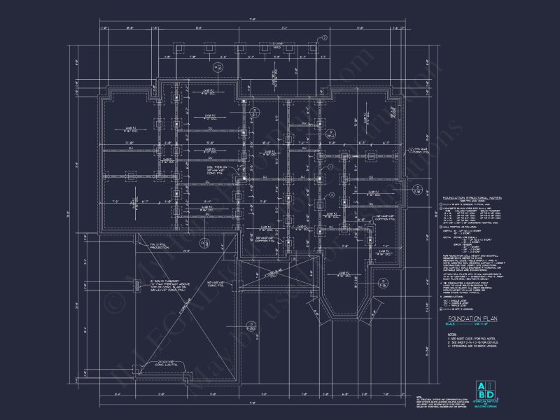 Craftsman house Floor Plan with CAD Blueprints & Features