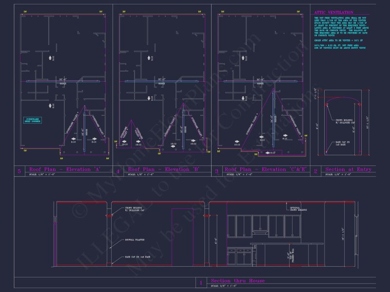 Craftsman house Floor Plan with CAD Blueprints and Designs