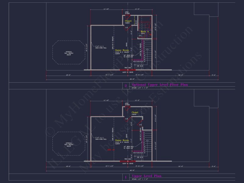 Craftsman house Floor Plan with CAD Blueprints and Designs