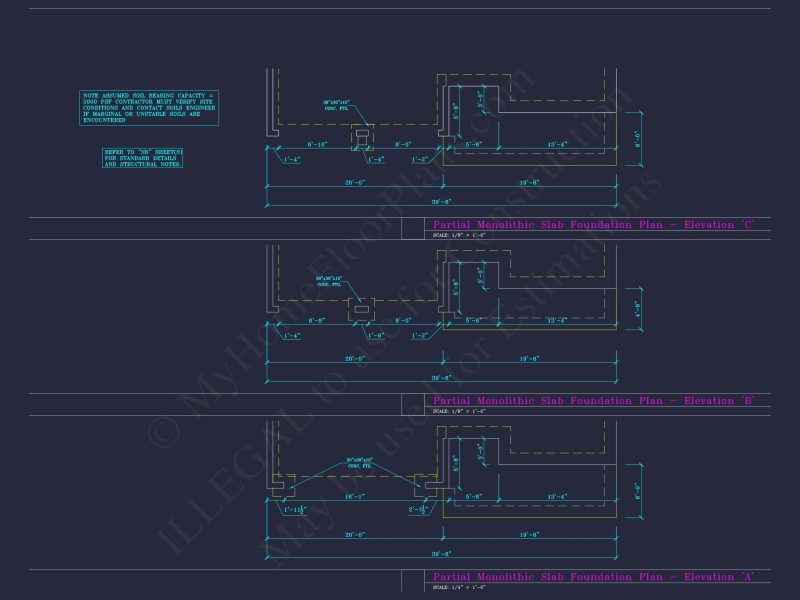 Craftsman house Floor Plan with CAD Blueprints and Designs