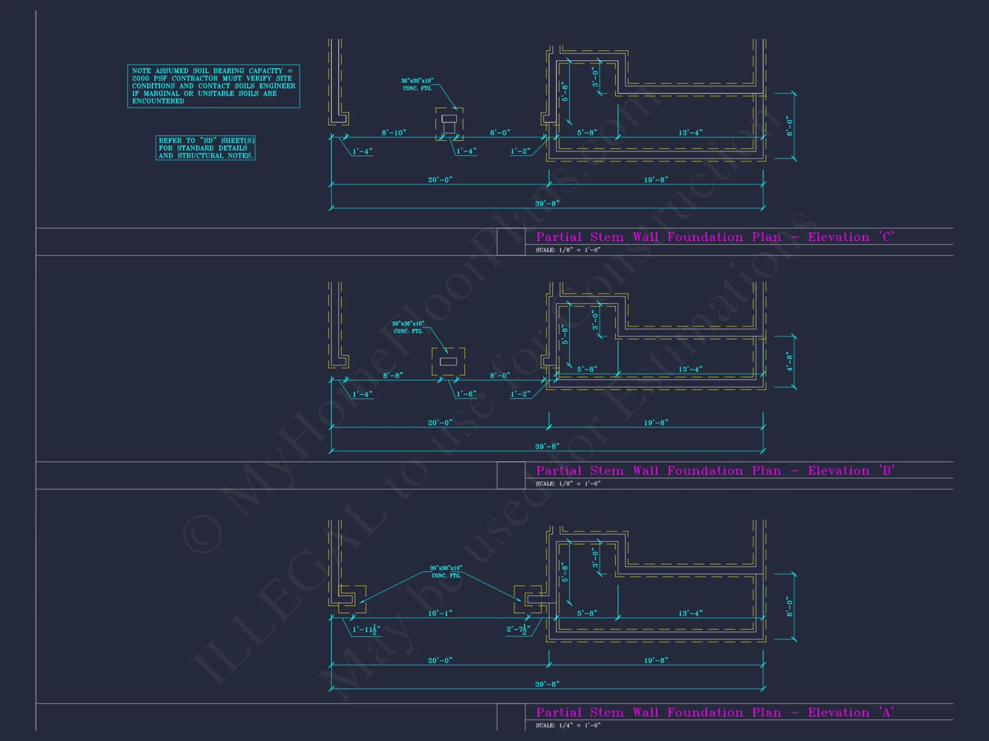 Craftsman house Floor Plan with CAD Blueprints and Designs