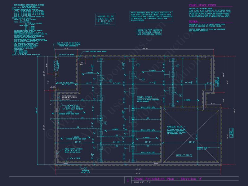 Craftsman house Floor Plan with CAD Blueprints and Designs