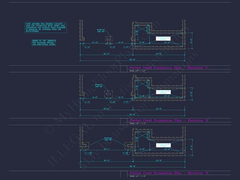 Craftsman house Floor Plan with CAD Blueprints and Designs