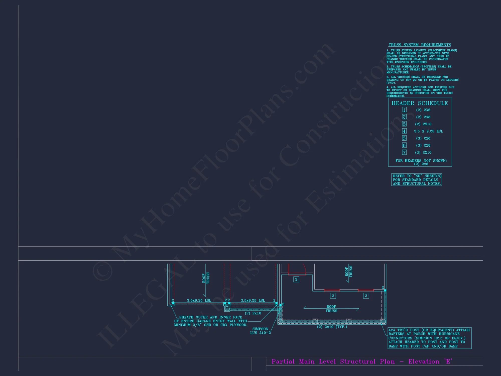 Craftsman house Floor Plan with CAD Blueprints and Designs