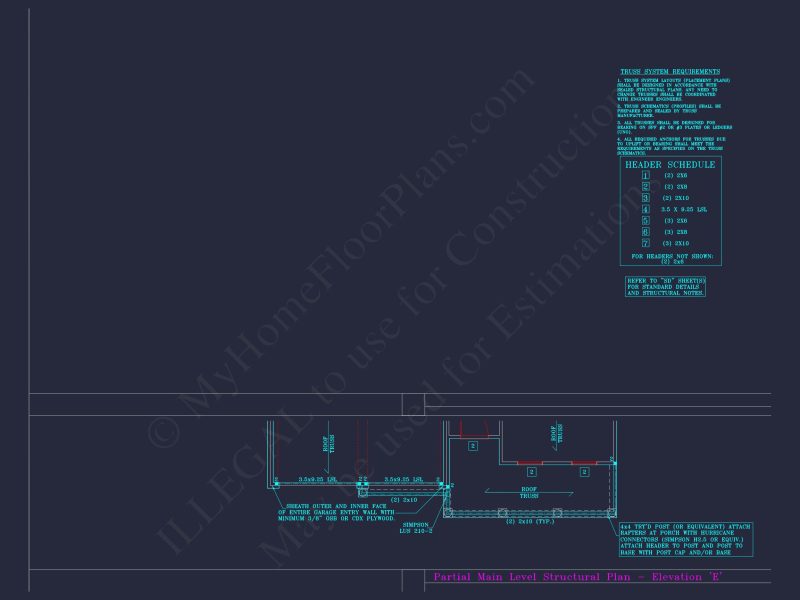Craftsman house Floor Plan with CAD Blueprints and Designs